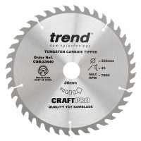 Trend 235X30X40T Saw Blade 40 Teeth £33.25